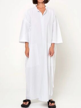 Monique Vanheist Stripe Shirt Dress